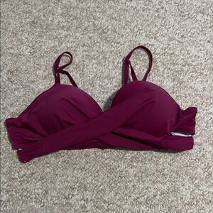 Cupshe Bathing Suit Top Burgundy/Wine